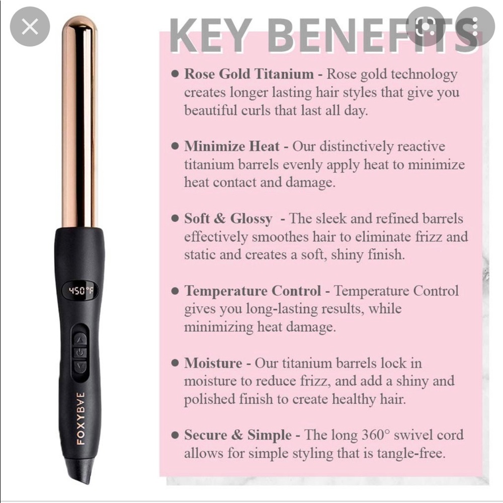 FOXYBAE CURLING WAND - Picture 3 of 4